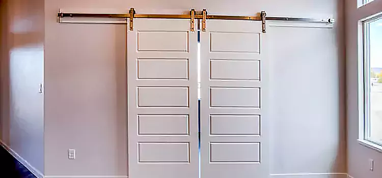 Glass Barn Door with Installation Hardware Kit Melrose Park